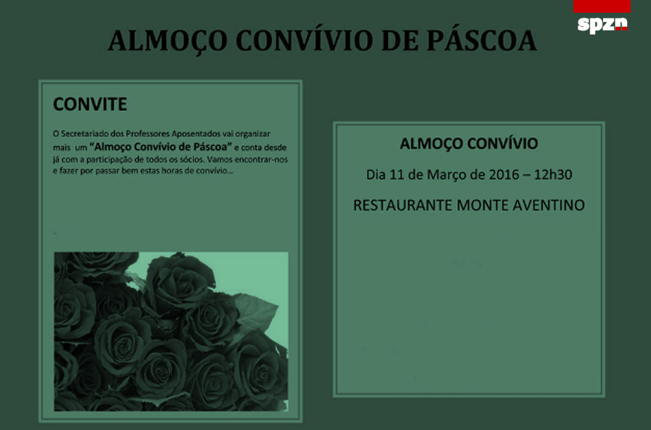 Almoço convívio de Páscoa