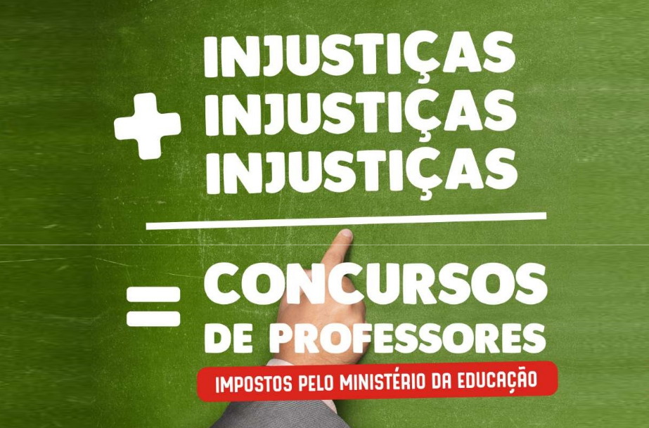 Injustiças + Injustiças + Injustiças = Concursos de Professores (impostos pelo M.E!)