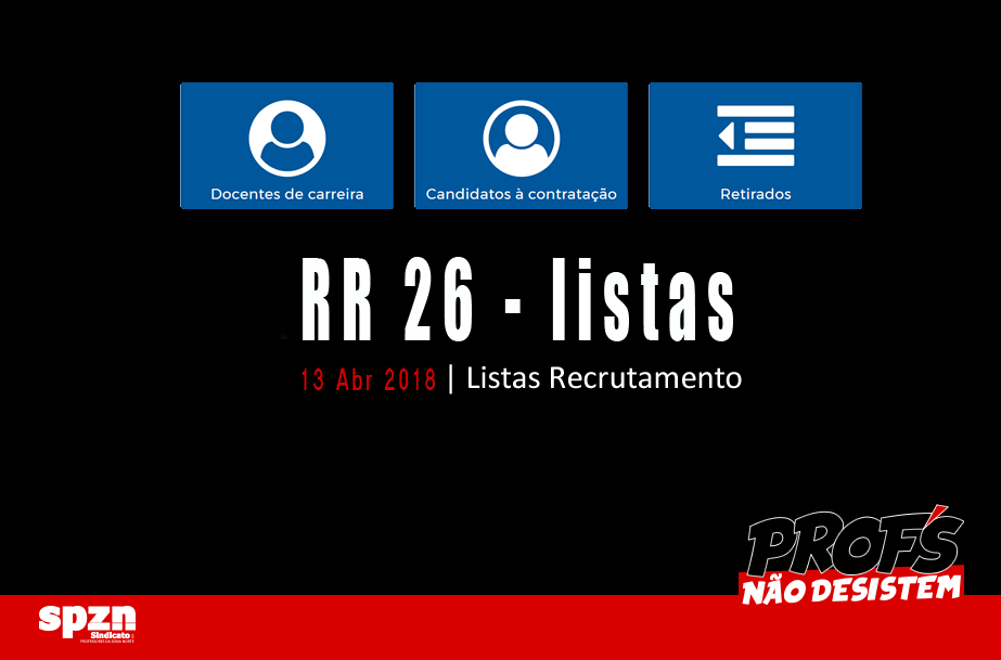 Listas - Reserva de recrutamento n.º 26