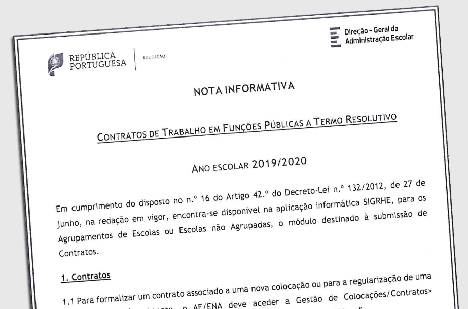 Contratos de trabalho em funções públicas a termo resolutivo