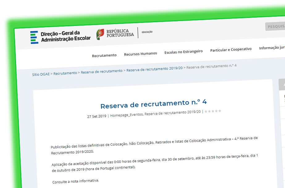 Reserva de recrutamento n.º 4