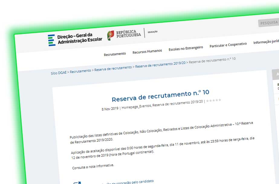 Reserva de recrutamento n.º 10