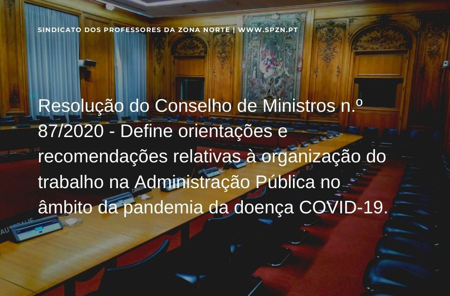 Resolução do Conselho de Ministros n.º 87/2020