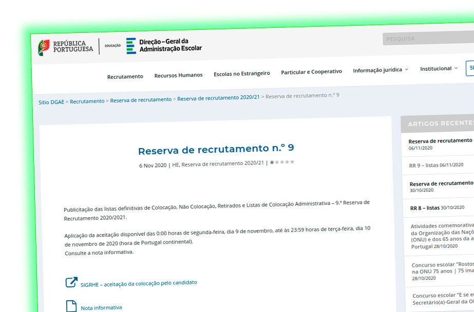 Reserva de recrutamento n.º 9