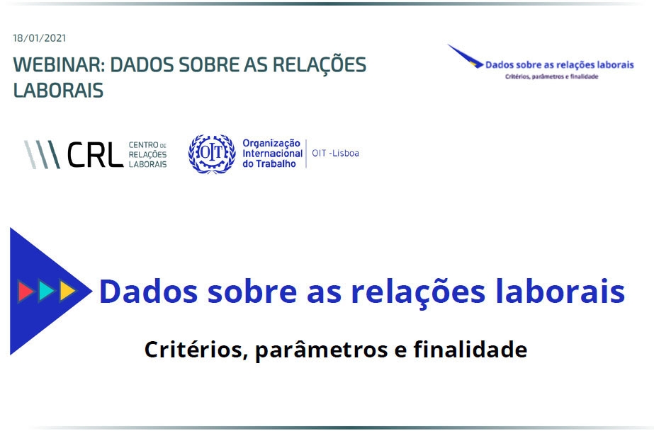 WEBINAR: DADOS SOBRE AS RELAÇÕES LABORAIS