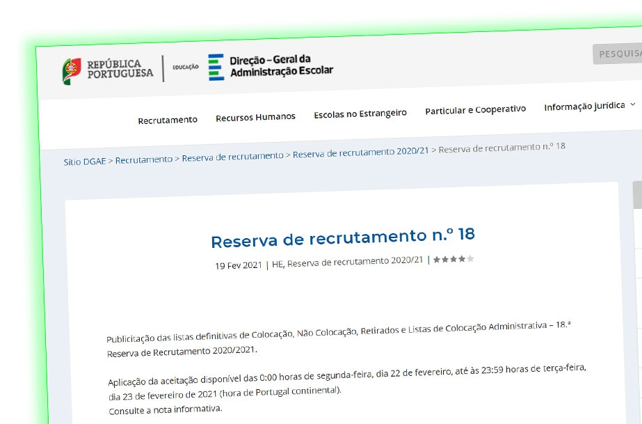 Reserva de recrutamento n.º 18