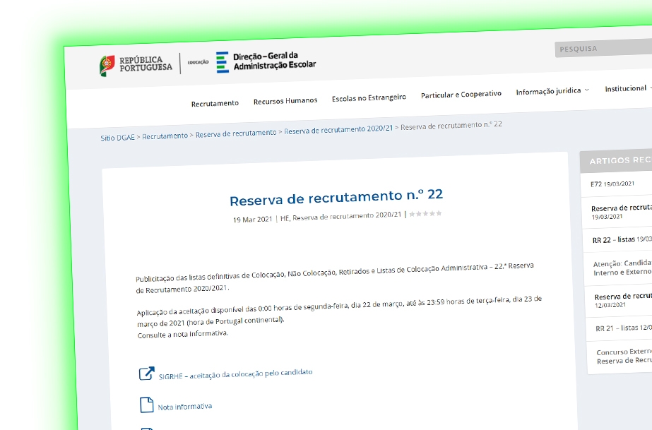 Reserva de recrutamento n.º 22