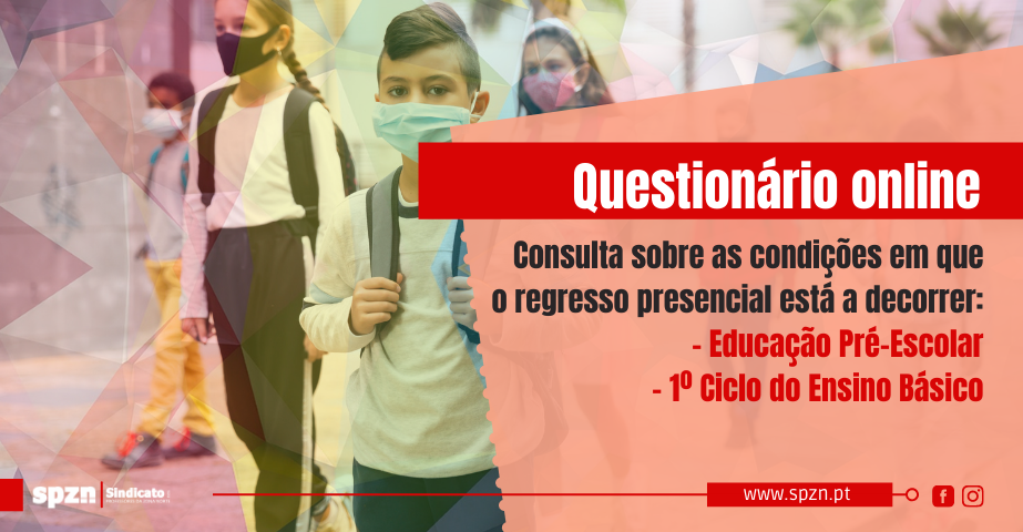 Questionário sobre as condições de regresso à atividade letiva presencial