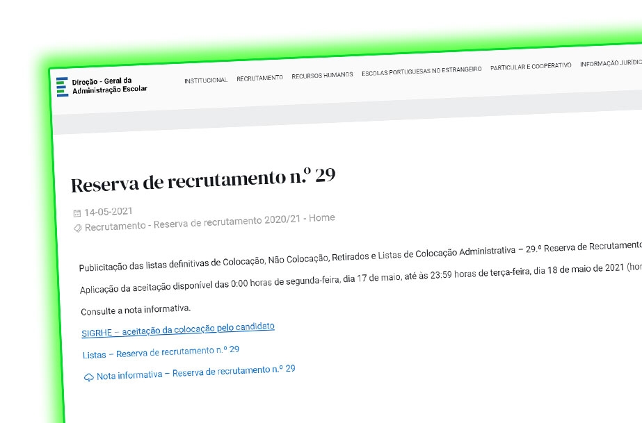 Reserva de recrutamento n.º 29