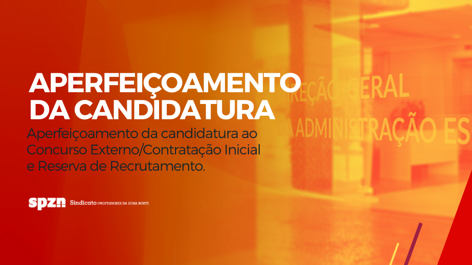 Concurso - Aperfeiçoamento da candidatura