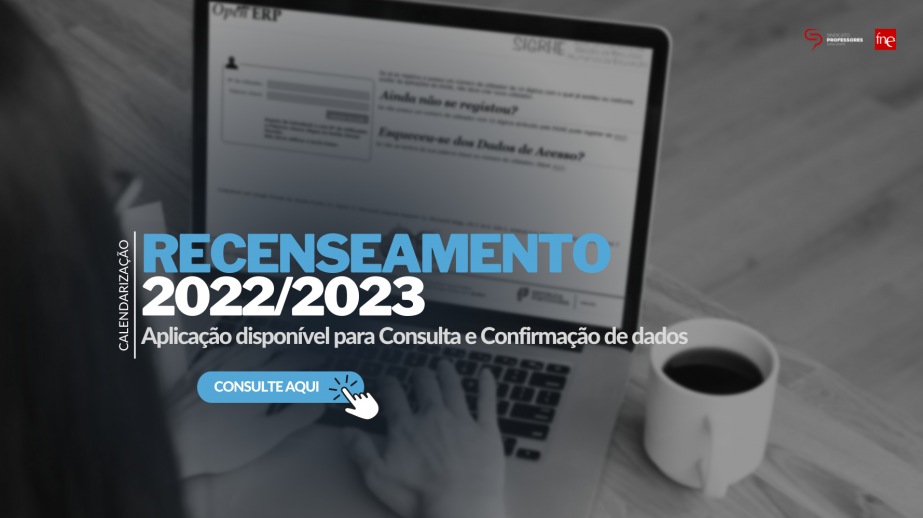 Recenseamento 2022/2023: Aplicação disponível para Consulta e Confirmação de dados