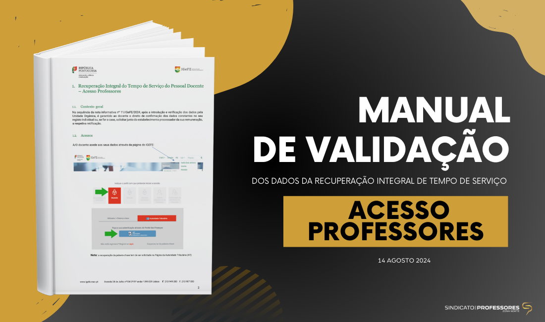 Manual da validação de dados da Recuperação de Tempo de Serviço do Pessoal Docente