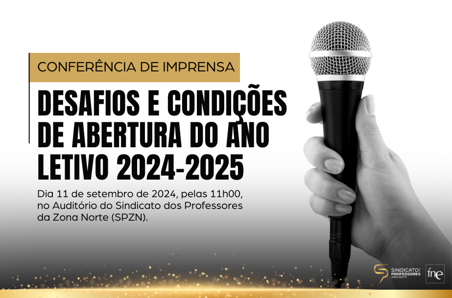 Conferência de Imprensa FNE sobre os desafios e condições de abertura do ano letivo 2024-2025