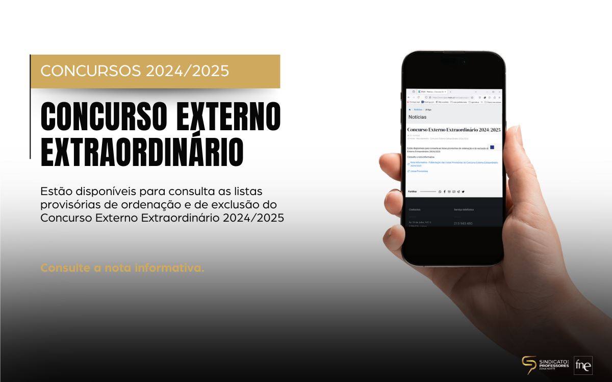 Concurso Externo Extraordinário 2024/2025