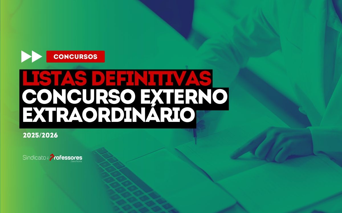 Concurso Externo Extraordinário 2025/2026 - Listas Definitivas