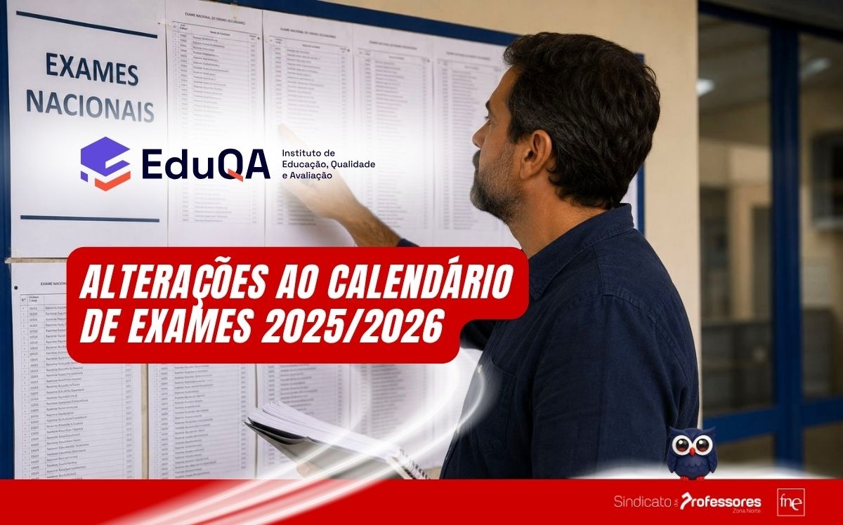 Alteração ao calendário das provas de avaliação externa