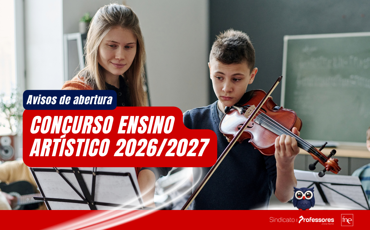 Concurso Ensino Artístico 2026/2027 – Avisos de abertura