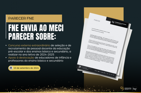 Parecer FNE de resposta às propostas do MECI relativas ao apoio à deslocação e concursos